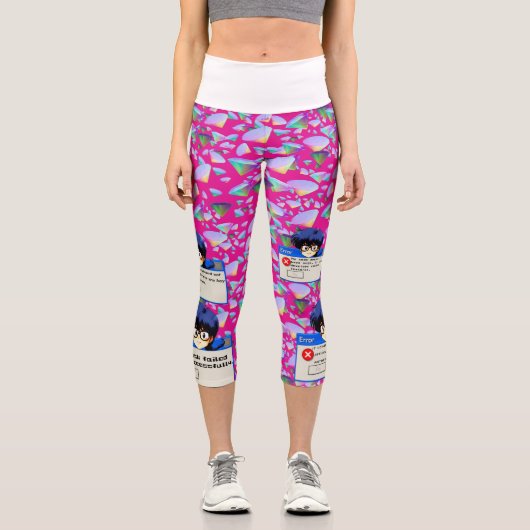 System Error: Retro Nerd Aesthetics カプリレギンス (正面)