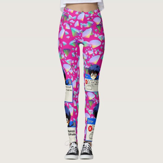 System Error: Retro Nerd Aesthetics レギンス (正面)