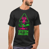System Failure Cyberpunk Robotic Hand T-Shirt  Tシャツ (正面)