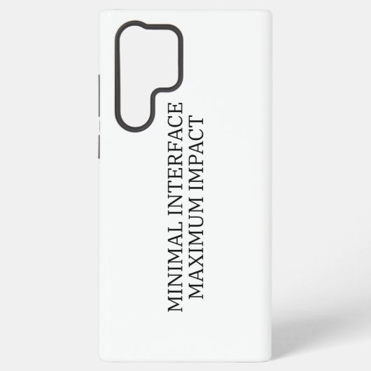 System Interface | Minimal Interface Samsung Galaxyケース (裏面)