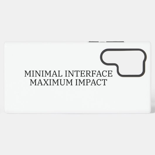 System Interface | Minimal Interface Samsung Galaxyケース (裏面横)