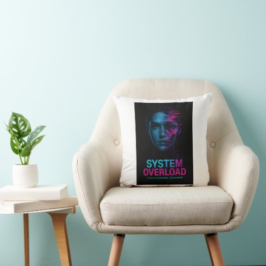 System Overload – Consciousness Exceeded Glitch クッション (椅子)