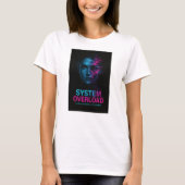 System Overload – Consciousness Exceeded Glitch Tシャツ (正面)