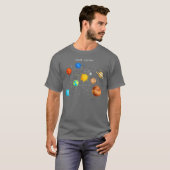 System Planets T太陽の Shirt Sun宇宙とTee Tシャツ (正面フル)
