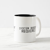 System Reboot Required Minimalist  ツートーンマグカップ (正面右)