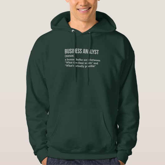 Systems Analyst Funny Definition Hoodie パーカ (正面)