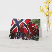 Syttende Maiパレード カード (黄色い花)