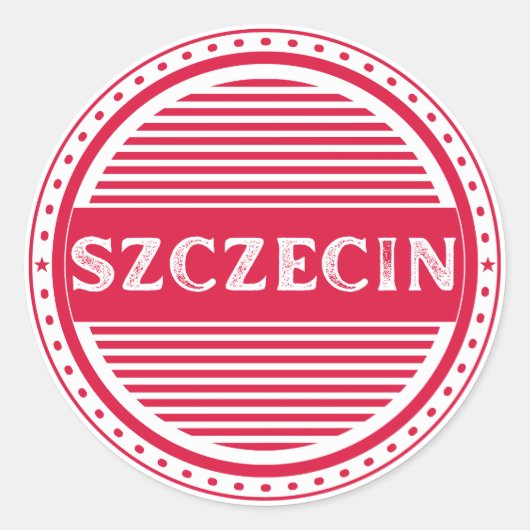 Szczecin City Pride Emblem – Polish Identity ラウンドシール (正面)
