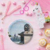 Szechenyiチェーンブリッジとブダペスト議会 ペーパープレート (パーティー)