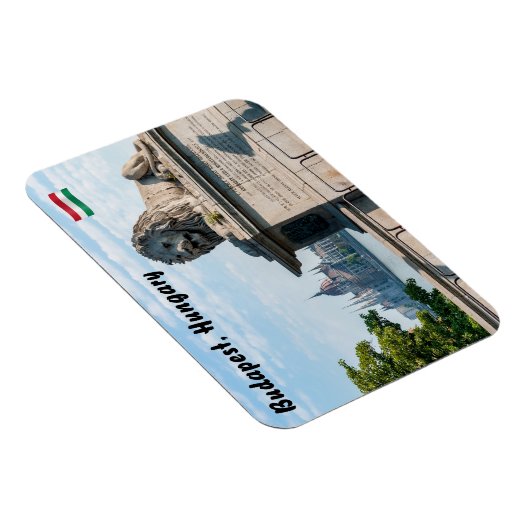 Szechenyiチェーンブリッジとブダペスト議会 マグネット (右側)