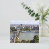 Szechenyiチェーンブリッジ，ブダペスト，ハンガリー ポストカード (スタンド正面)