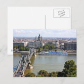 Szechenyiチェーンブリッジ，ブダペスト，ハンガリー ポストカード (正面/裏面)