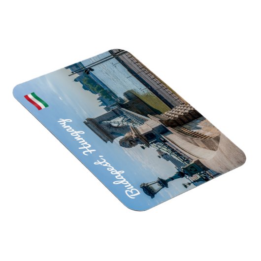 Szechenyi Chain Bridge in Budapest, Hungary マグネット (右側)