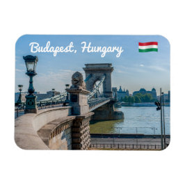 Szechenyi Chain Bridge in Budapest, Hungary マグネット