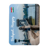 Szechenyi Chain Bridge in Budapest, Hungary マグネット (縦)