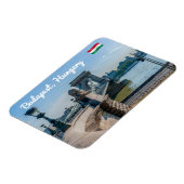 Szechenyi Chain Bridge in Budapest, Hungary マグネット (左側)