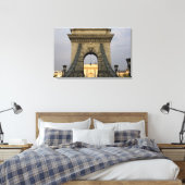 Szechenyi lanchid Szechenyiチェーンブリッジ)、 キャンバスプリント (インサイチュ (寝室))