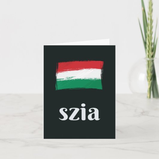 Szia （ハンガリー語） Hungary カード (正面)