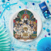 Szyk Sederの家族 ペーパープレート (パーティー)