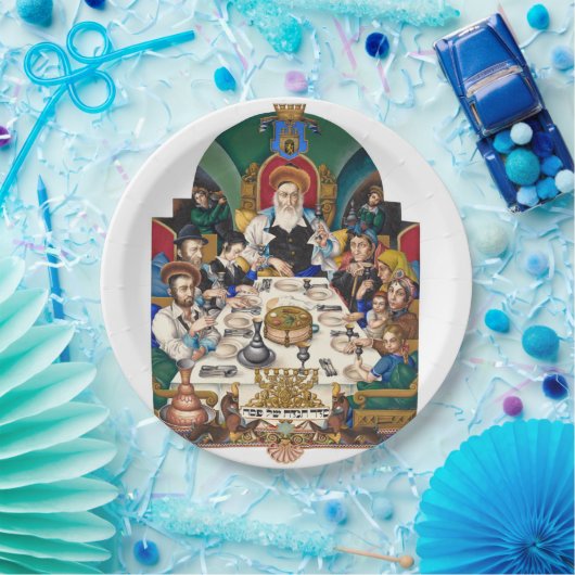 Szyk Sederの家族 ペーパープレート (パーティー)