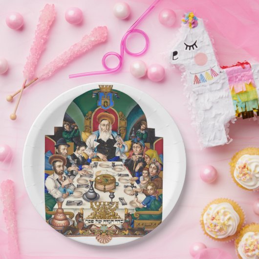 Szyk Sederの家族 ペーパープレート (パーティー)