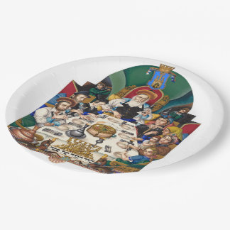 Szyk Sederの家族 ペーパープレート