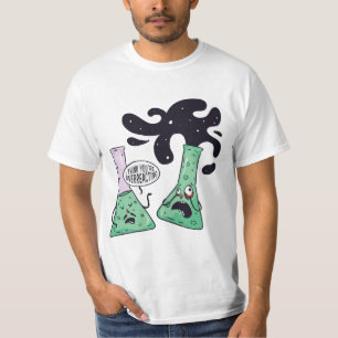 Tおもしろいシャツの反応に関する科学 Tシャツ