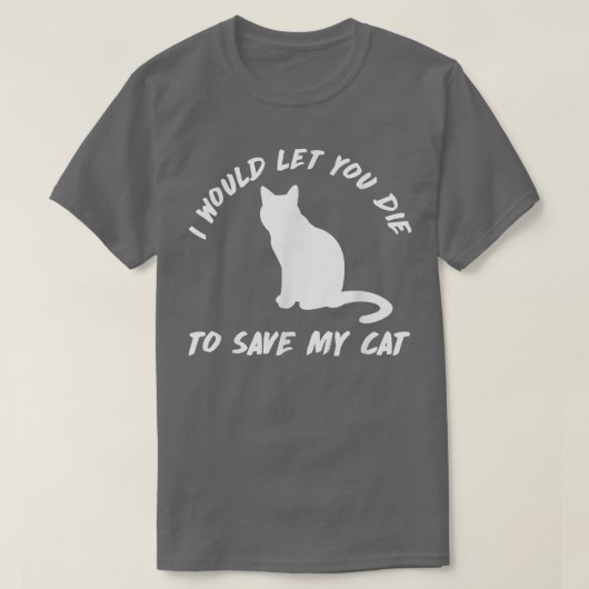 Tおもしろいシャツを着たら死ぬ救わせる Tシャツ (デザイン正面)