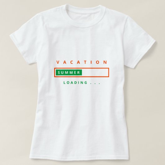 Tおもしろいシャツバケーションロード – カスタム文字 Tシャツ (デザイン正面)