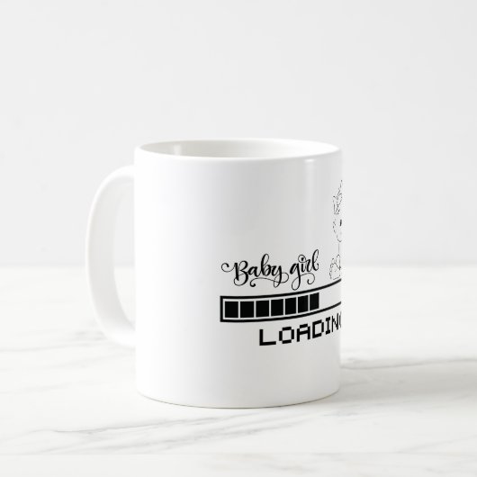 Tおもしろいシャツ乳児妊娠児マザー コーヒーマグカップ (正面左)