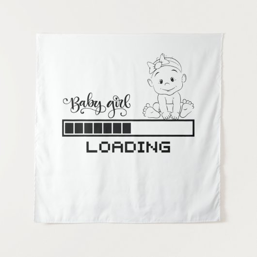 Tおもしろいシャツ乳児妊娠児マザー タペストリー (正面)