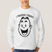 Tおもしろいシャツ今日はポポだった！ Tシャツ (正面)