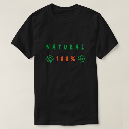 Tおもしろいシャツ自然100% -カスタム文字 Tシャツ (デザイン正面)
