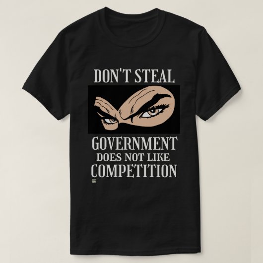 Tおもしろいシャツ「盗まない…1」 Tシャツ (デザイン正面)