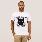 Tおもしろいシャ男性へツの男CATS FOREVER Tシャツ (正面フル)