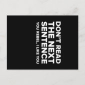 Tおもしろいシャ読ツを使わない ポストカード (正面)