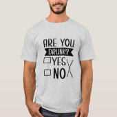 Tおもしろいシャ飲ツ Tシャツ (正面)