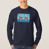 Tおもしろいシ素晴らしャツの海の白いサメ Tシャツ (正面)