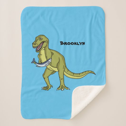 Tおもしろいレックスイラストレーション シェルパブランケット (正面)