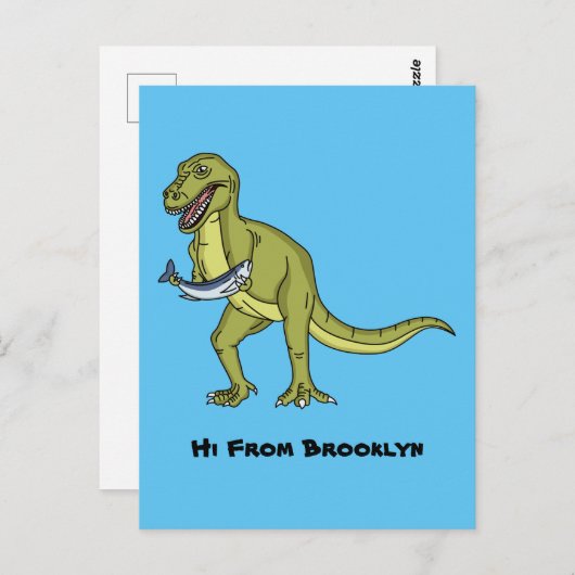 Tおもしろいレックスイラストレーション ポストカード (正面/裏面)