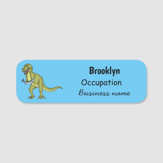 Tおもしろいレックスイラストレーション 名札 (正面)