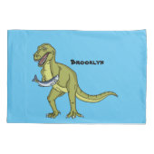 Tおもしろいレックスイラストレーション 枕カバー (裏面)