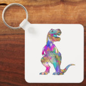Tおもしろいレックスサイケデリック美術 キーホルダー (正面)