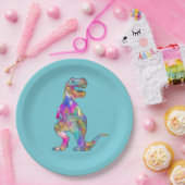 Tおもしろいレックスサイケデリック美術 ペーパープレート (パーティー)