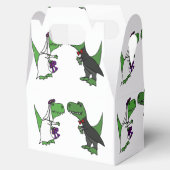 Tおもしろいレックス恐竜の新郎新婦の結婚芸術 フェイバーボックス (オープン)