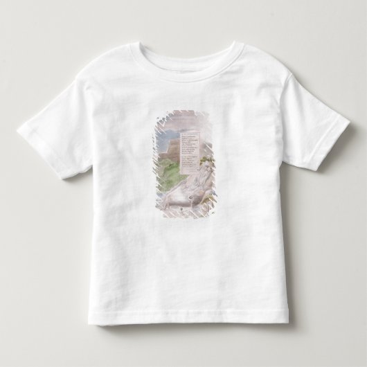 「TからのEtonの大学の遠い見通しのオード、 トドラーTシャツ (正面)