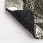 「TからのFerinsの彼の細胞のSt.ヴィンチェンツォの執筆、 マウスパッド (コーナー)