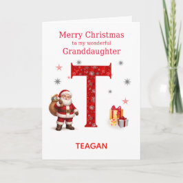 Tからはじまるお孫さんのクリスマスカード  シーズンカード