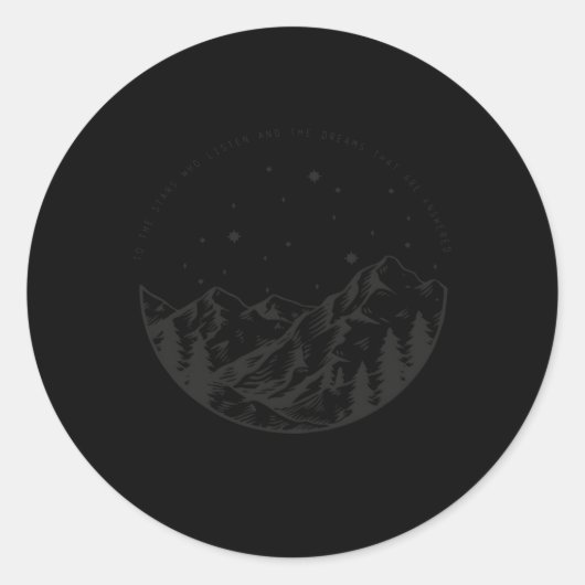 Tが答え聞た星には ラウンドシール (正面)