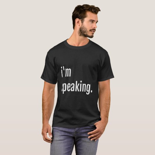 Tが言ってる 私が話してる Tシャツ (正面フル)